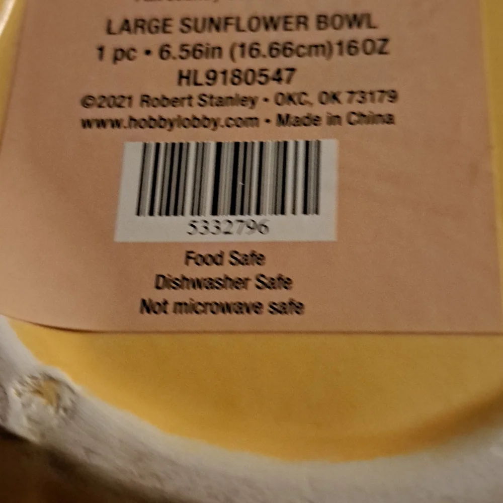 Sunflower bowl - Picture 4 of 4